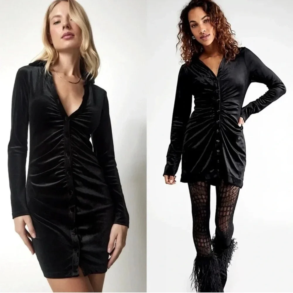 New Free People Velour Dress